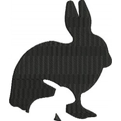 Stickdatei - Hase Häschen Silhouette
